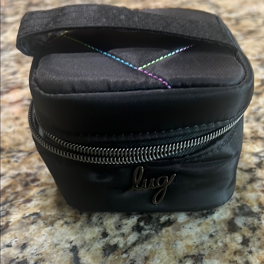 Lug Black Quilted Accessory Case